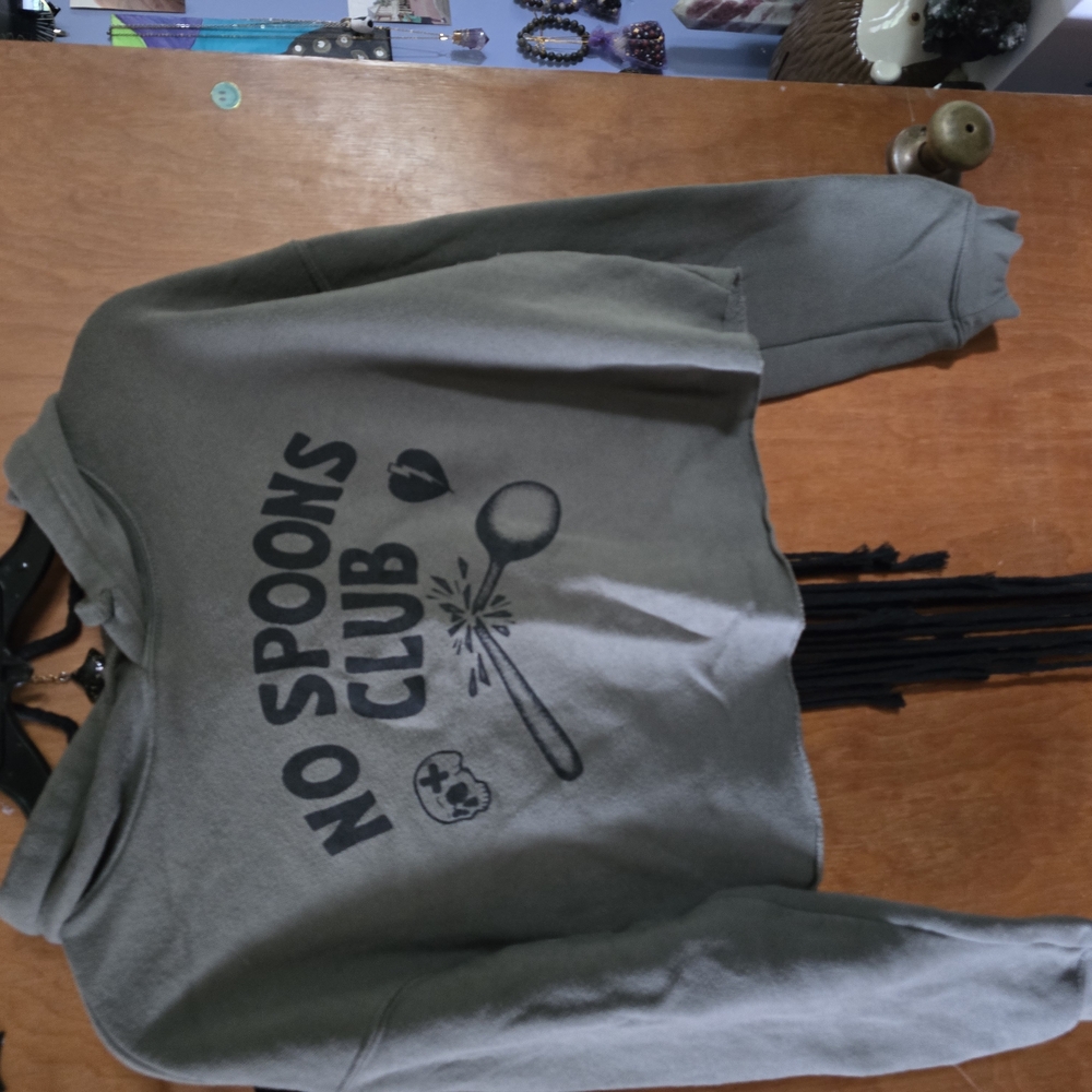 Green 'No Spoons Club' Hoodie